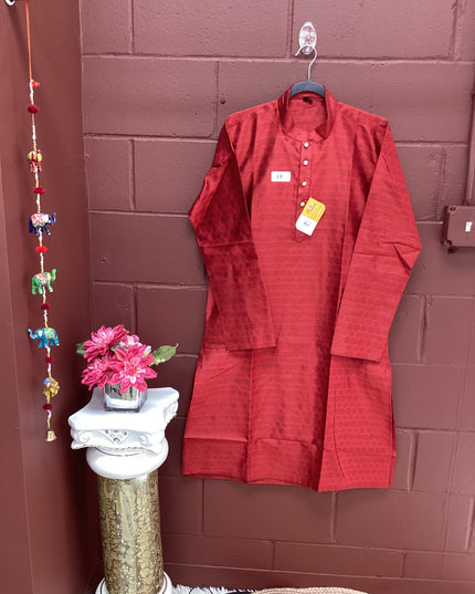 Maroon mens kurta with pant