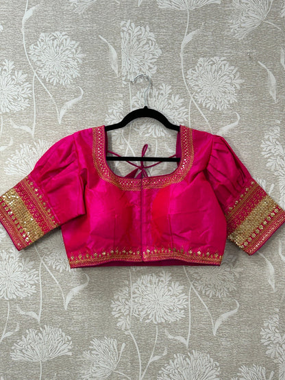 Silk blouse by Kurti Connection USA