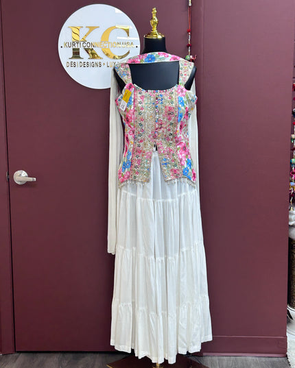 Floral co ord set with skirt