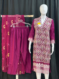 Embroidered party wear suit by Kurti Connection USA