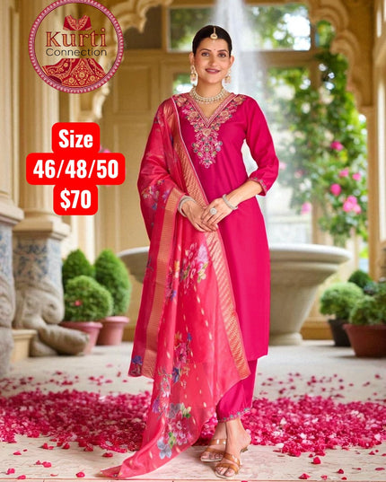 Malhar : Plus size Kurti sets by Kurti Connection USA