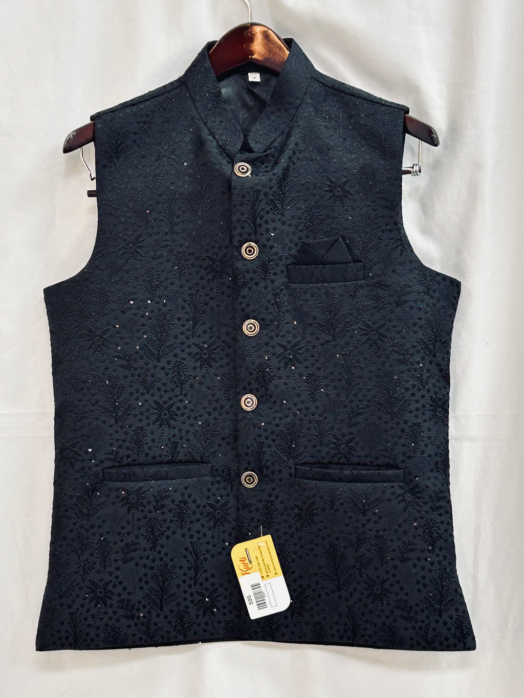 Silk vests for men | half jacket / kurta - Kurti Connection USA