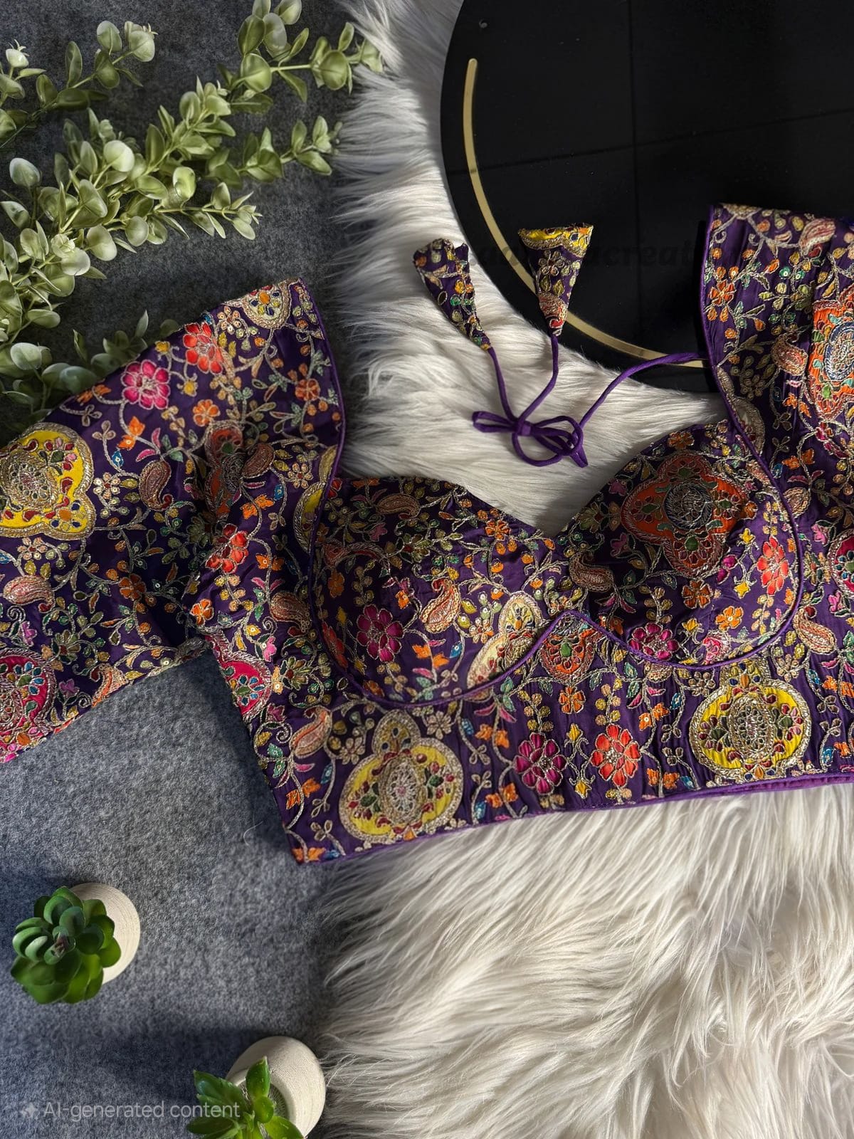 Silk blouses with jardoji work by Kurti Connection USA