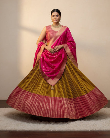 Pattu lehenga set