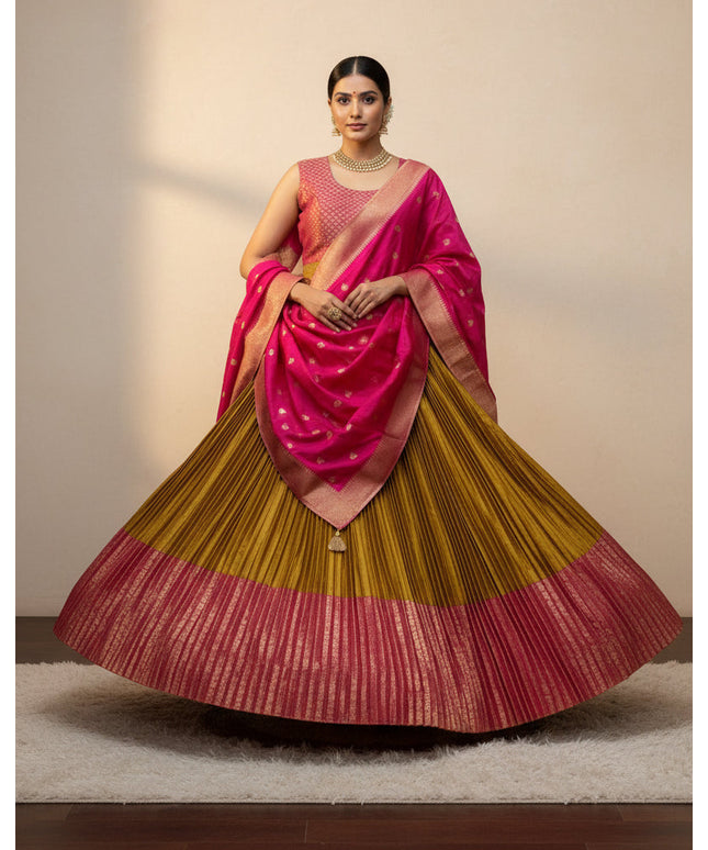 Pattu lehenga set