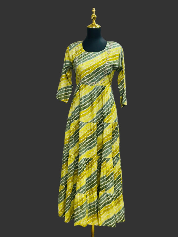 Rayon long kurti
