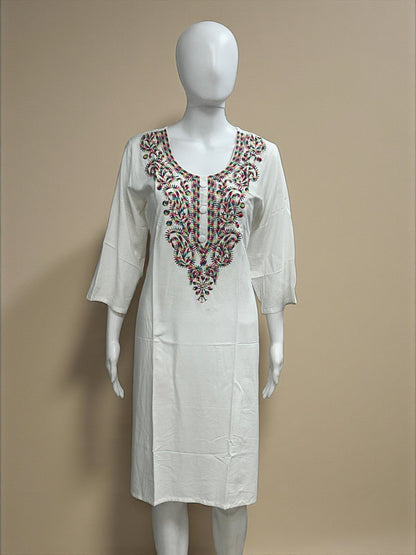 Chikankari Kurti by Kurti Connection USA