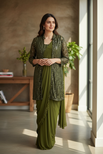 Ready to wear saree by Kurti Connection USA