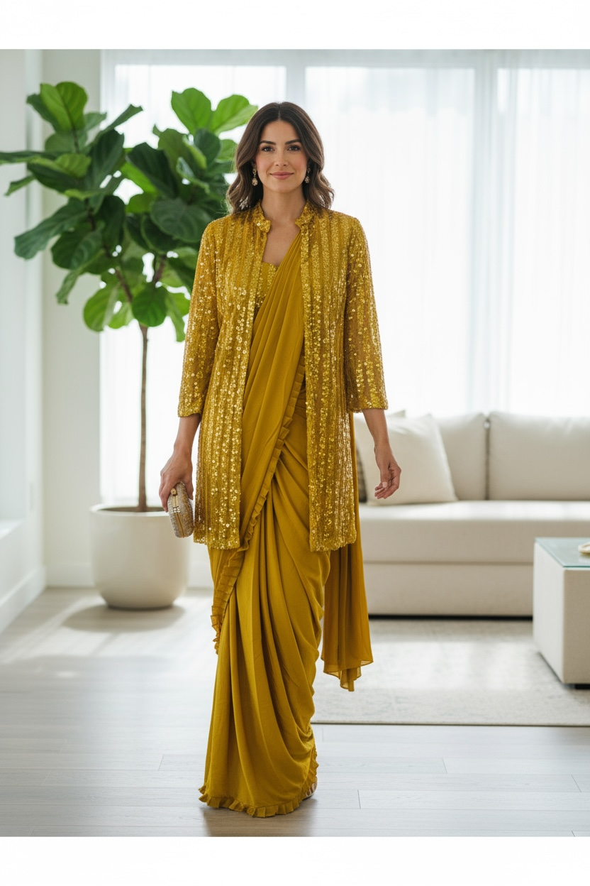 Ready to wear saree by Kurti Connection USA
