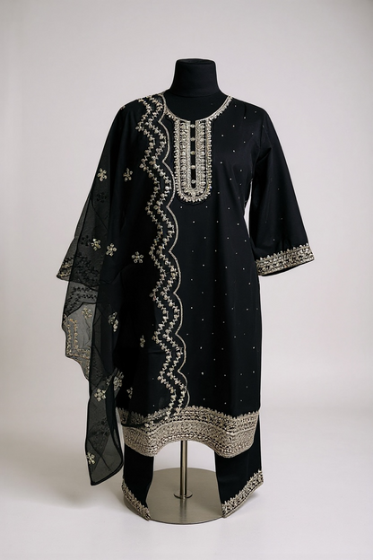 Elegant modal silk Kurti set For Women Tunic By Kurti Connection USA by Kurti Connection USA