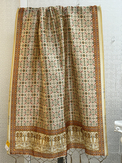 Silk dupatta : digital print by Kurti Connection USA