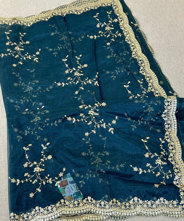Fancy net dupatta: full size by Kurti Connection USA