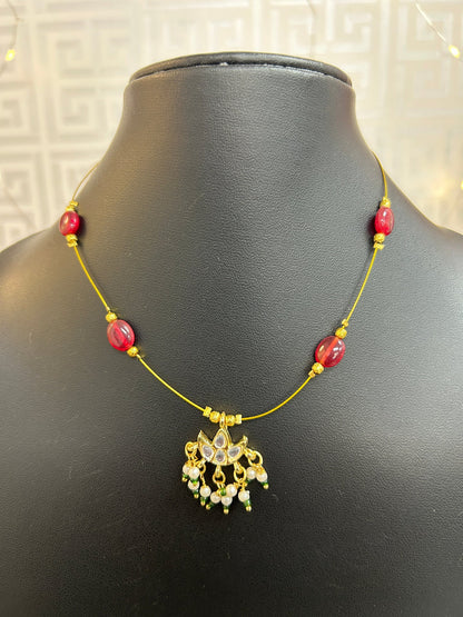 Invisible necklace by Kurti Connection USA