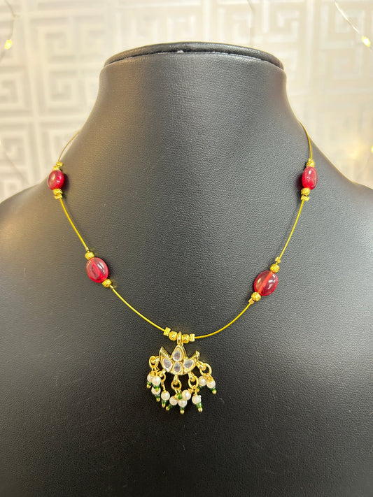 Invisible necklace by Kurti Connection USA