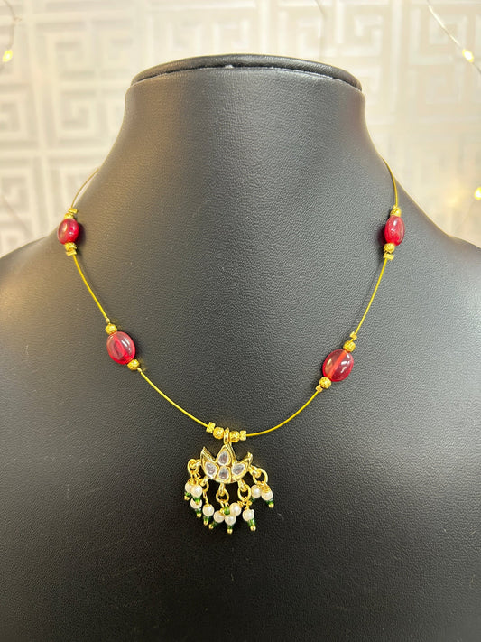 Invisible necklace by Kurti Connection USA
