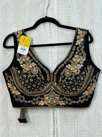 Heavy work blouse : readymade blouse / sleeves available by Kurti Connection USA