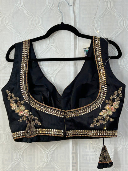 Heavy work blouse : readymade blouse / sleeves available by Kurti Connection USA