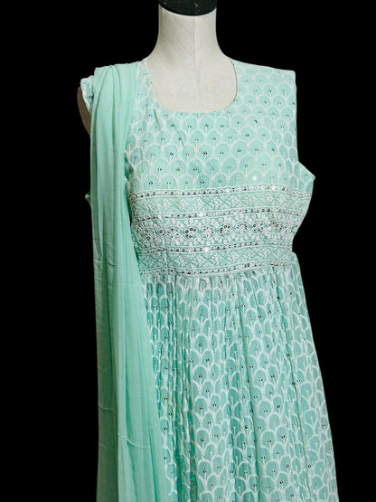 Chikankari Naira Kurti set by Kurti Connection USA