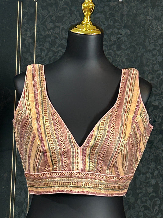 Silk blouse : brocade silk blouse by Kurti Connection USA