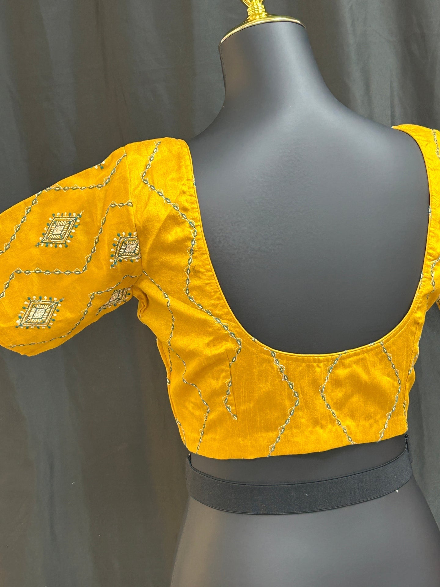 Raw silk blouse by Kurti Connection USA