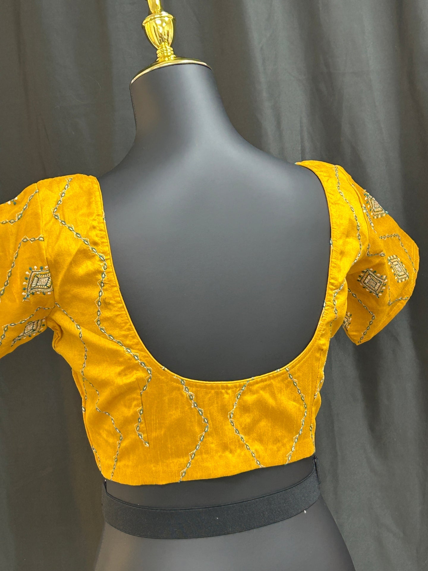 Raw silk blouse by Kurti Connection USA
