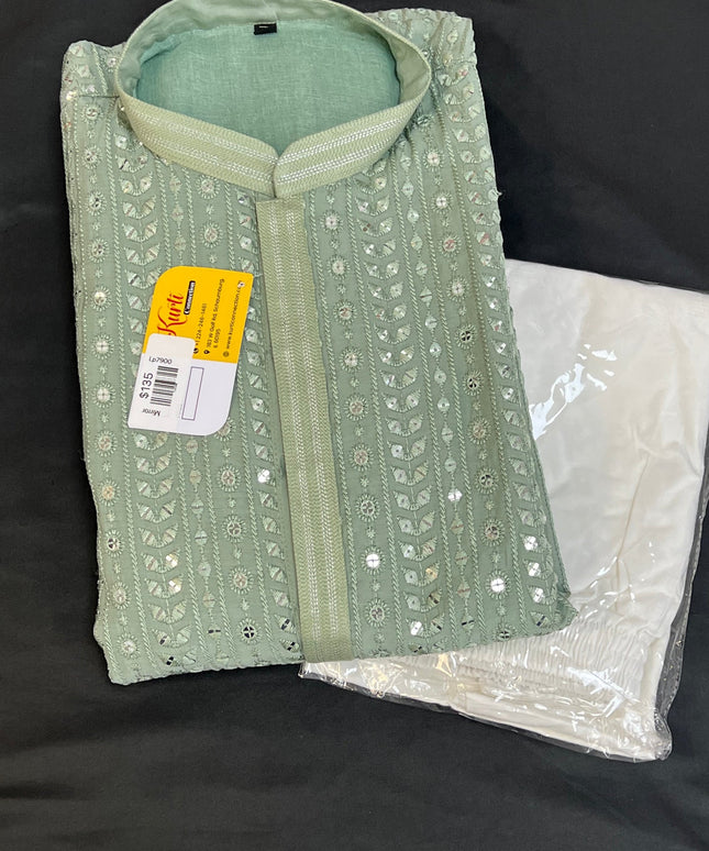 Mirror work Kurta pajama set