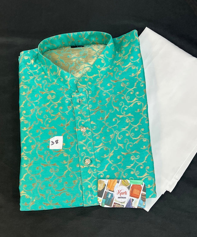 Cotton silk Kurta set for men
