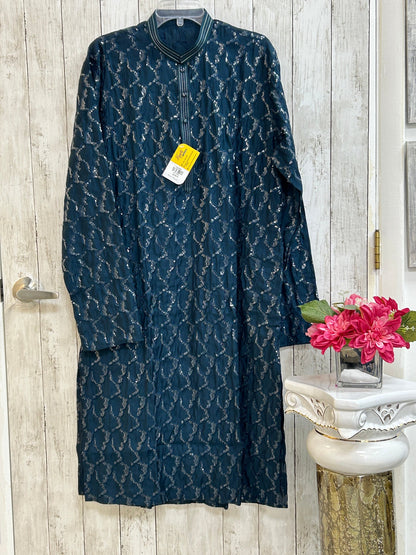 Mens kurta pajama Sequin Kurta set by Kurti Connection USA