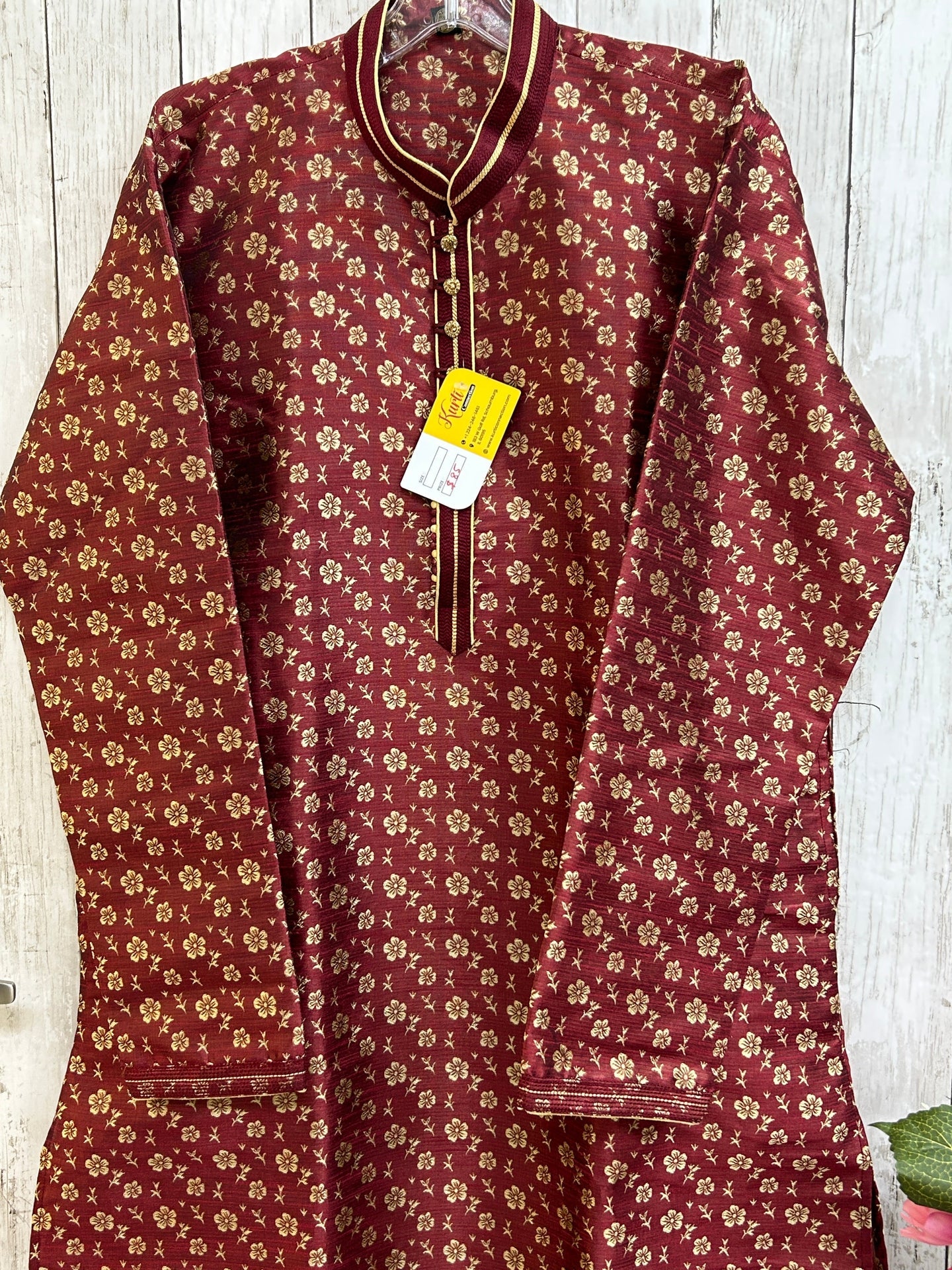 Silk kurta pajama set by Kurti Connection USA
