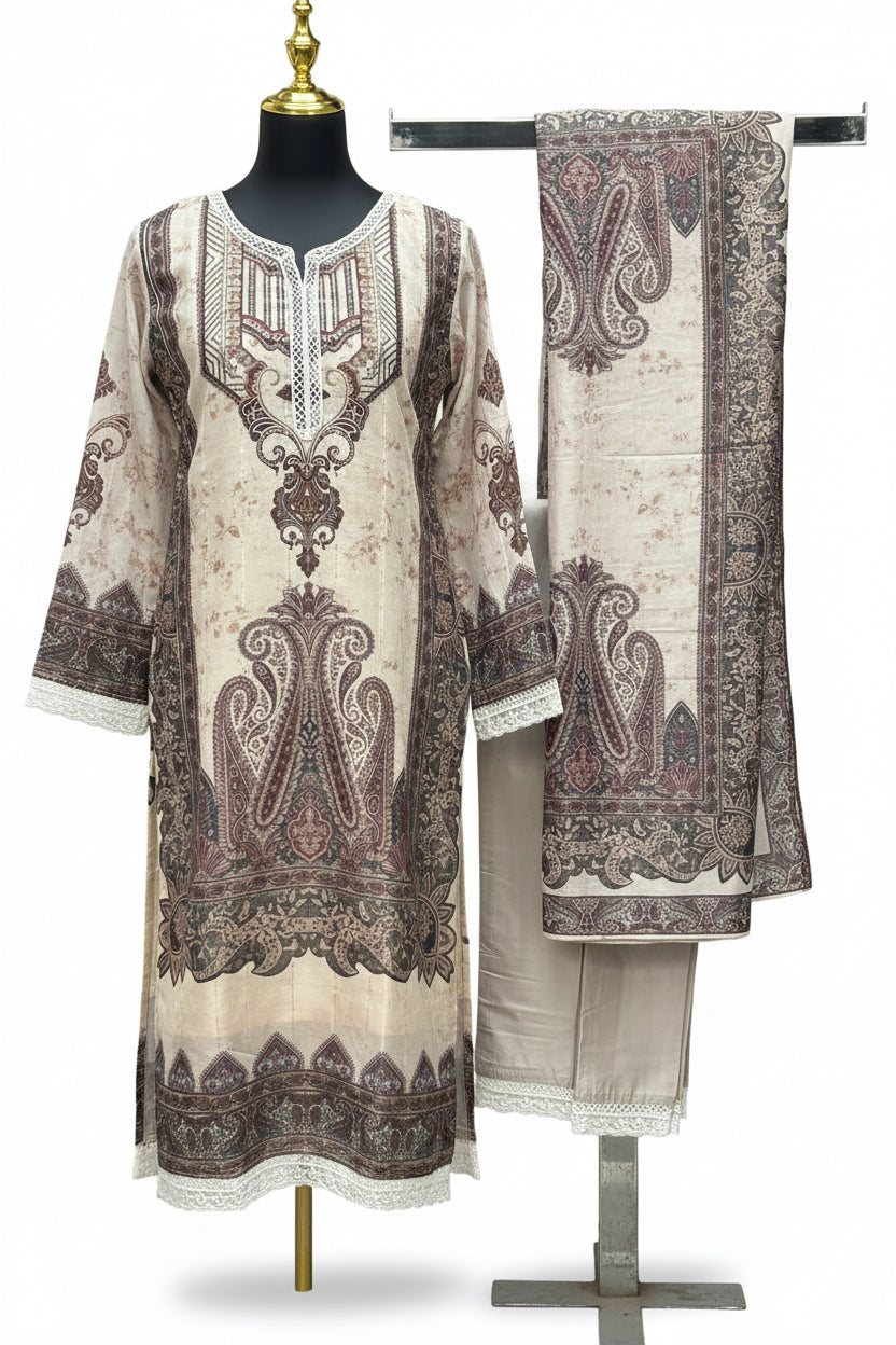 Modal silk kurti pant set by Kurti Connection USA