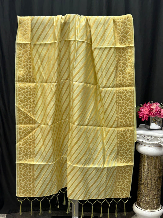 Light green dupatta by Kurti Connection USA