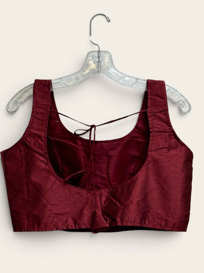 Raw silk blouse