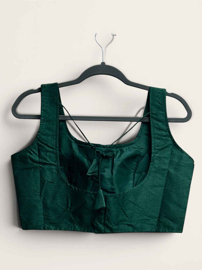 Raw silk blouse