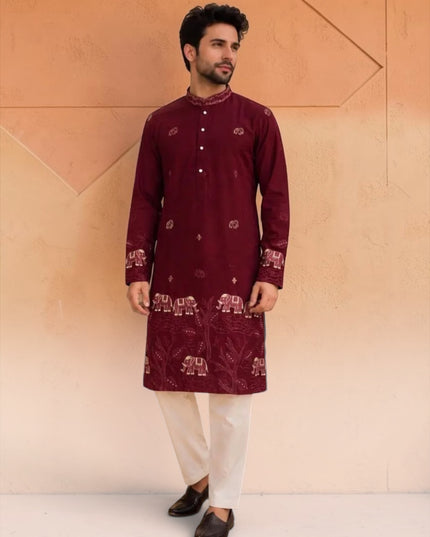 Soft silk Kurta set for men