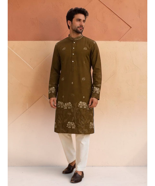 Soft silk Kurta set for men