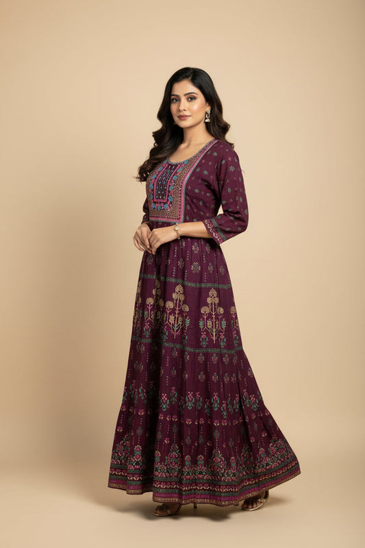 Rayon long kurti