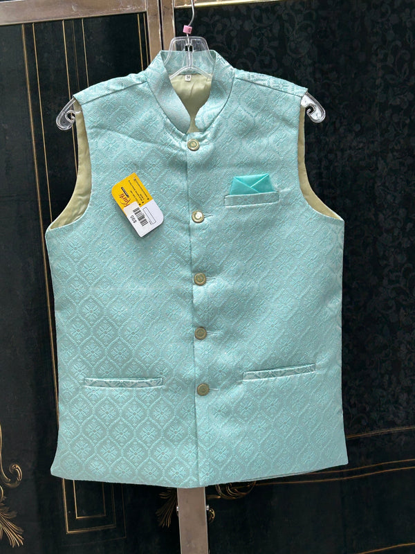 Light blue jacket for men’s kurta