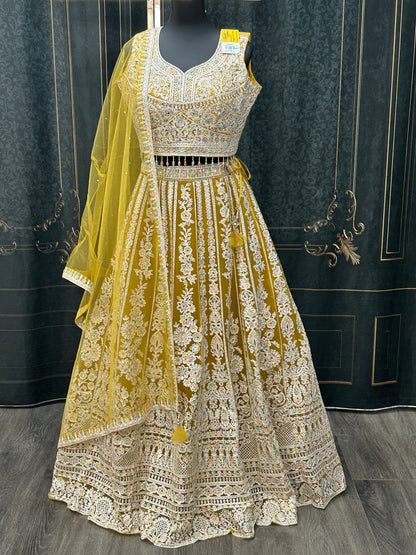 Yellow Lehenga choli set
