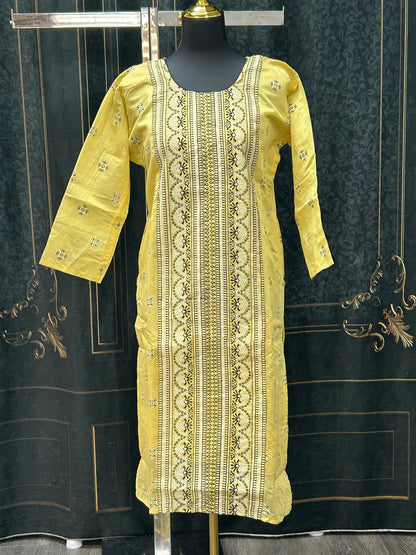 Chanderi silk kurti
