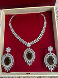 AD necklace set : mehandi green