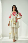 Crape silk co ord set