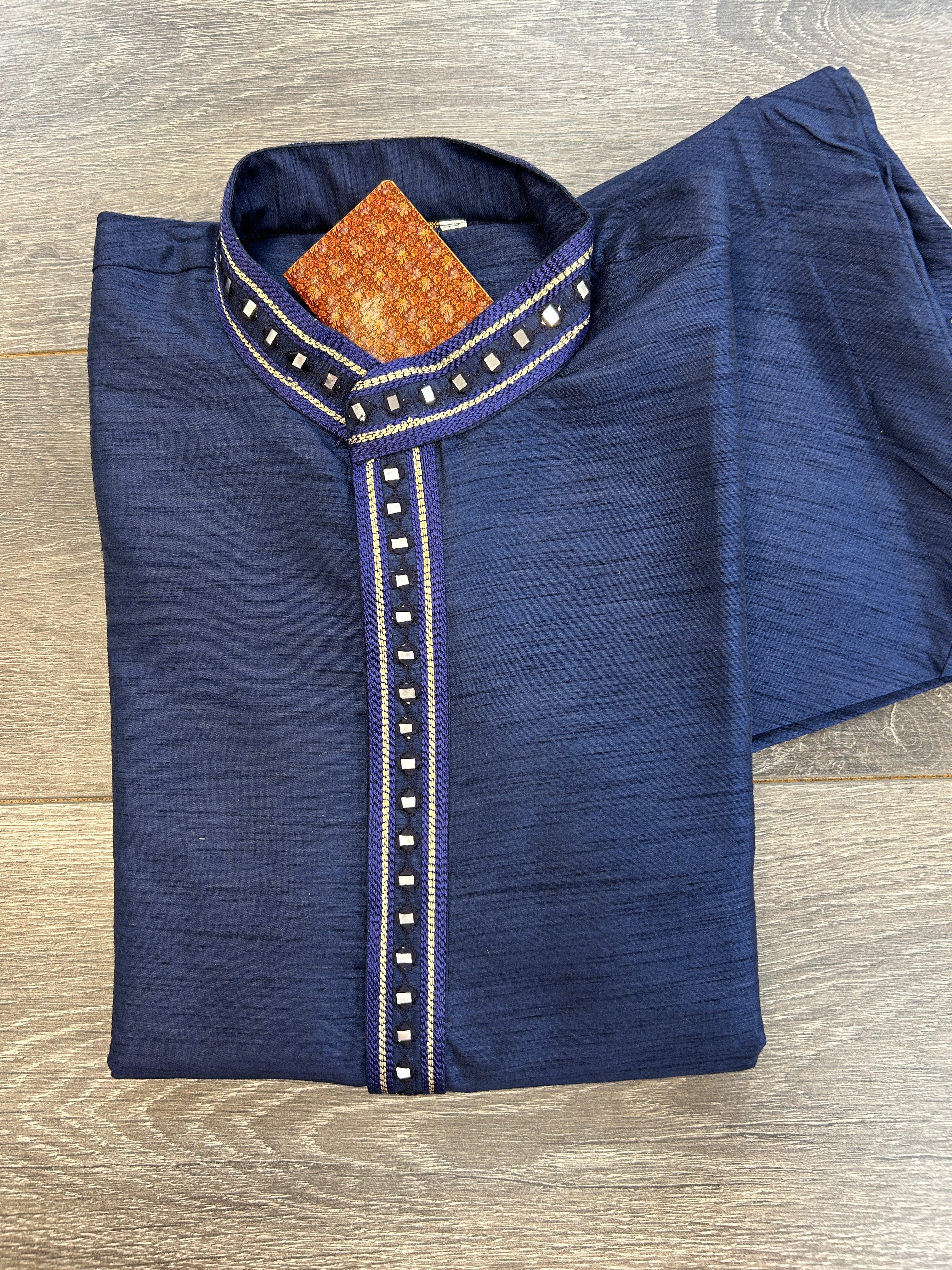 Cotton silk kurta pajama