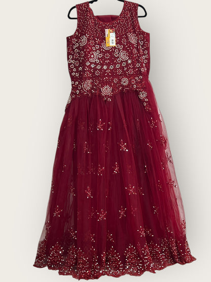 Net party wear dress - Kurti Connection USA