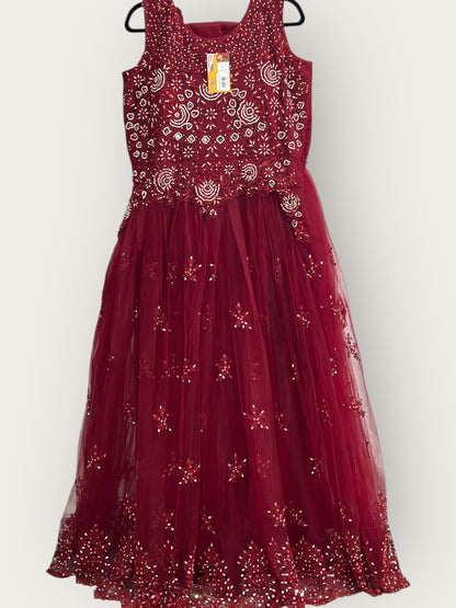 Net party wear dress - Kurti Connection USA