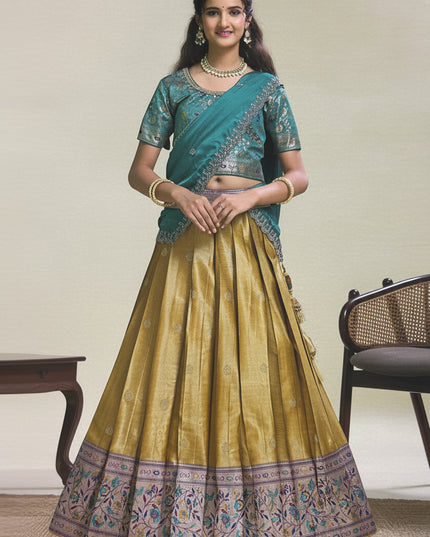 Pattu lehenga for teenagers