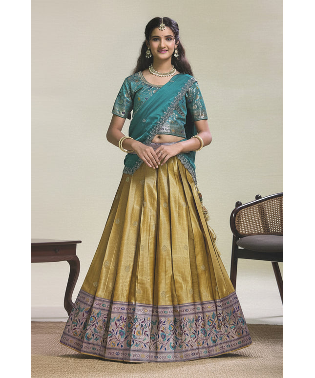 Pattu lehenga for teenagers