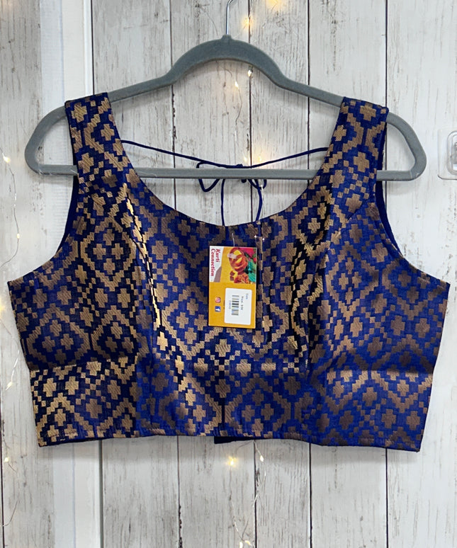 Jacquard silk blouse