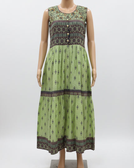 Chanderi silk long kurti