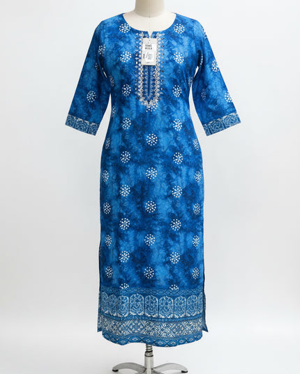 Cotton chikankari kurti