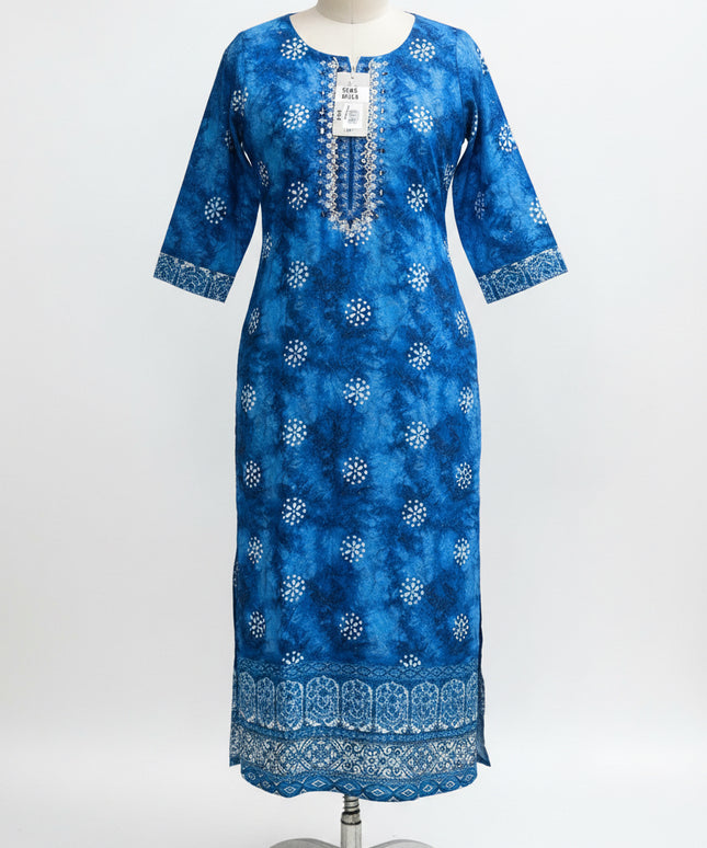 Cotton chikankari kurti